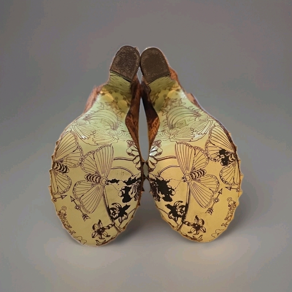 Chloe Jade Green Autumn/Winter 2012  collection Brown Snakeskin Platform Heels - Picture 7 of 9